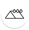 Roof with raindrops icon