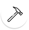 Hammer icon roofing services tool