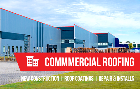 Commercial roofing building exterior