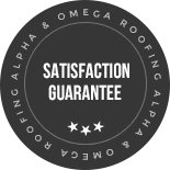 Satisfaction guarantee roofing services badge