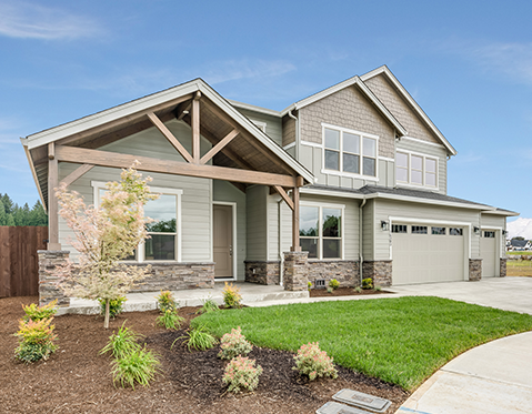 Modern house with new roofing