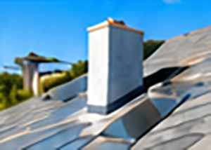 Roof with chimney